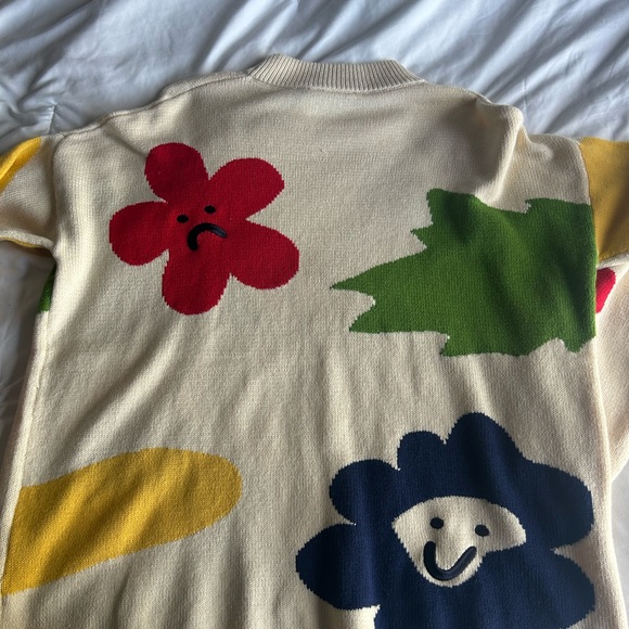Lazy Oaf Cream Knit Sweater - Picture 2 of 5